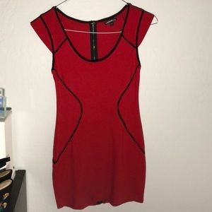 Red dress from express.